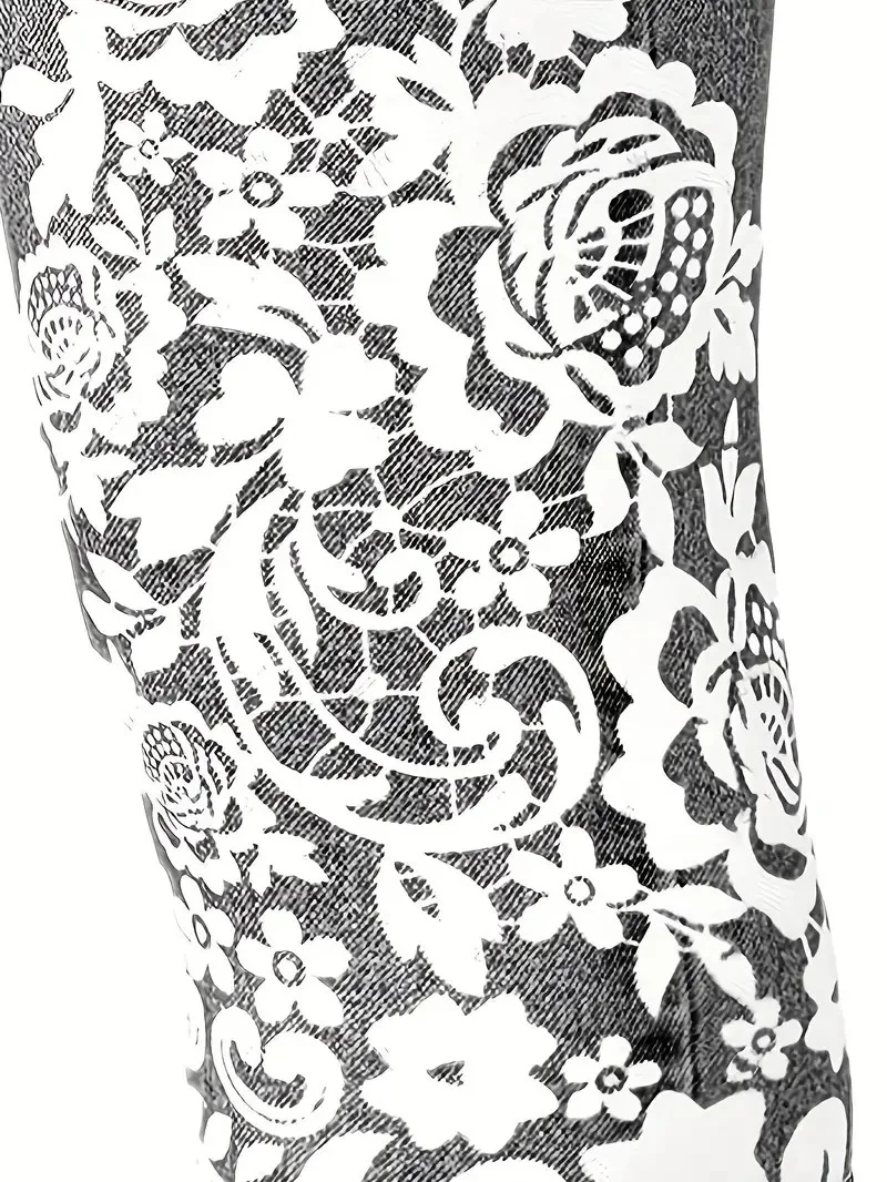 Casual 3D Printing Capris Elastic Waist Pant