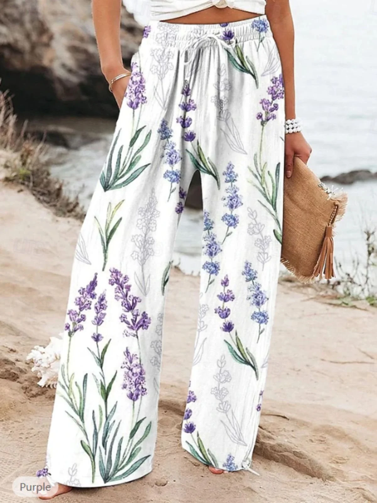 Casual Floral Long Printing Pant