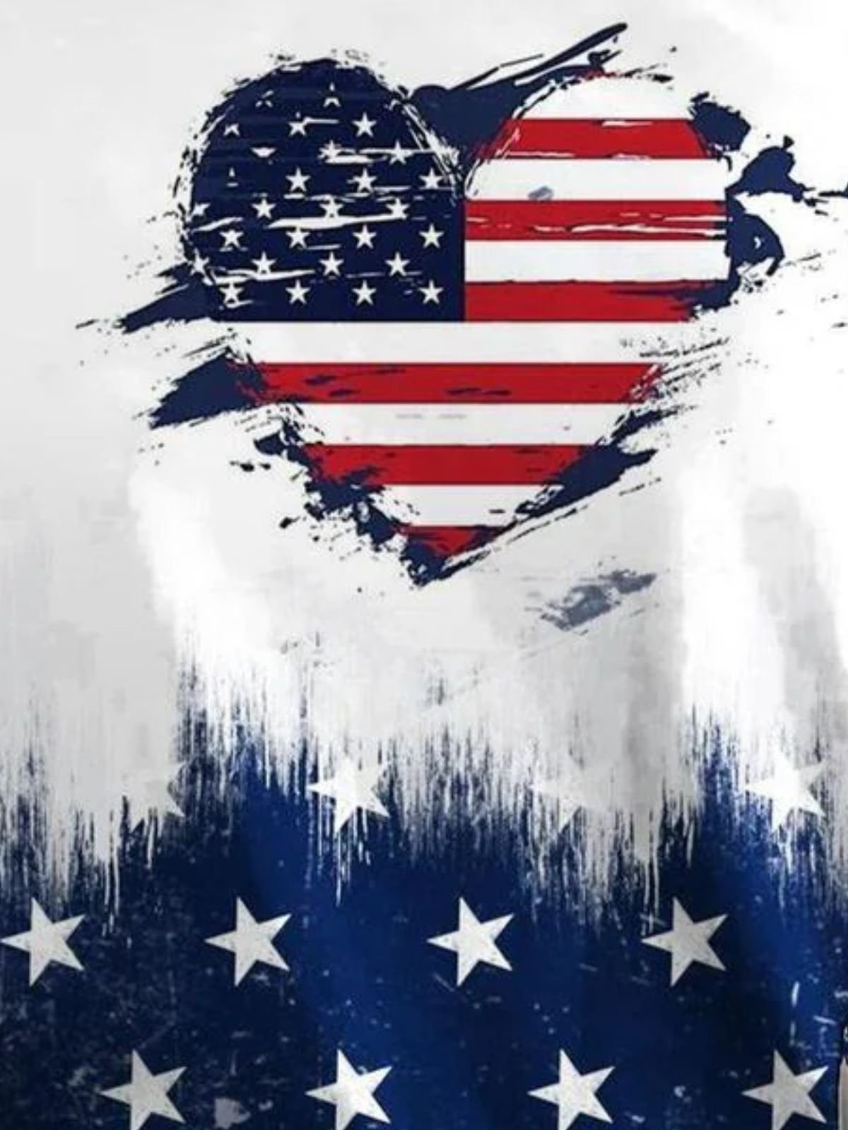 Independence Day Crew Neck Sleeveless America Flag Tank For Women