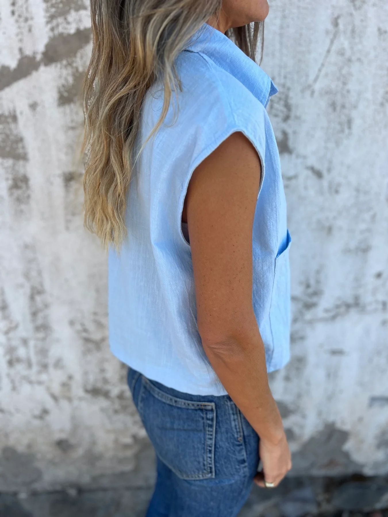 Shawl Collar Short Sleeve Plain Buckle Regular Micro-Elasticity Loose Button Up Shirt Shirt For Women