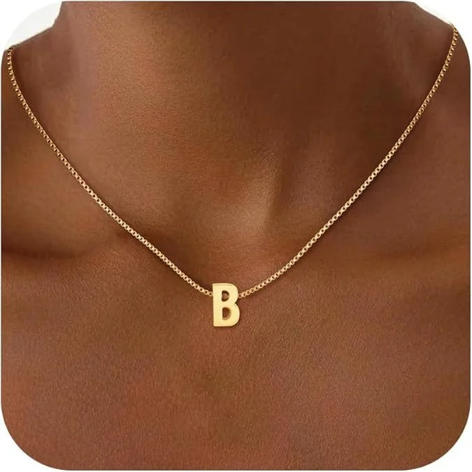 Letter necklace elegant temperament versatile collarbone chain