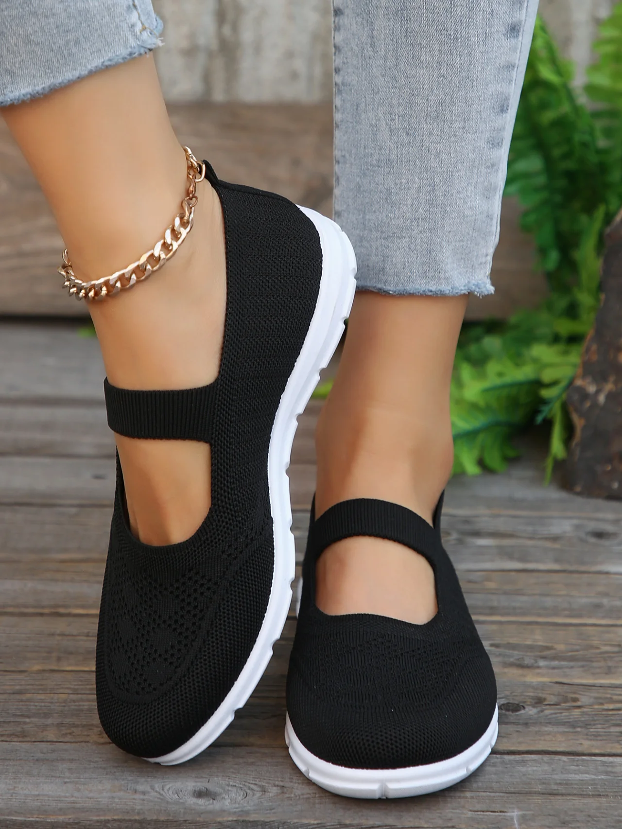 Women Lightweight Breathable Slip Loafers