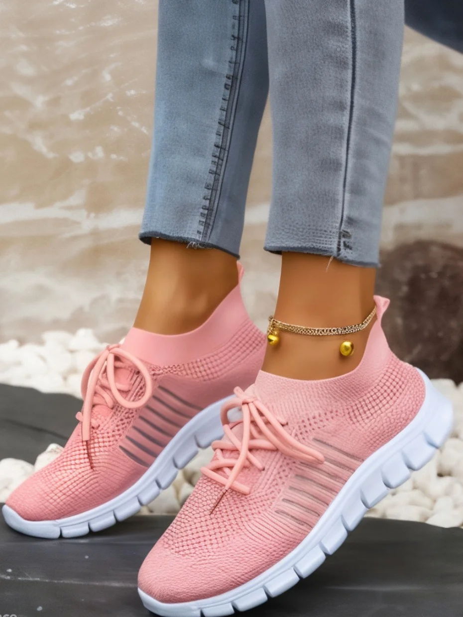 Casual Autumn Shoes Lightweight Breathable Mesh Fabric Comfortable Sneakers