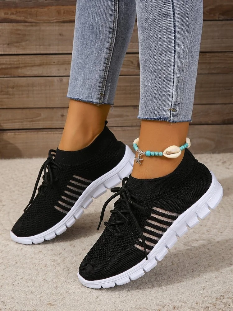 Casual Autumn Shoes Lightweight Breathable Mesh Fabric Comfortable Sneakers