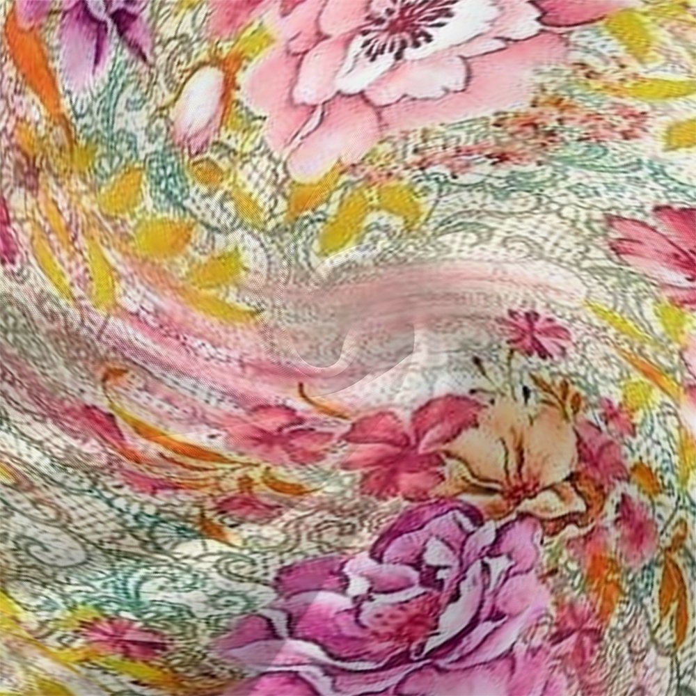 Women Floral Puff Sleeve Spring/Fall Dress V Neck Long Sleeve A-Line Dress