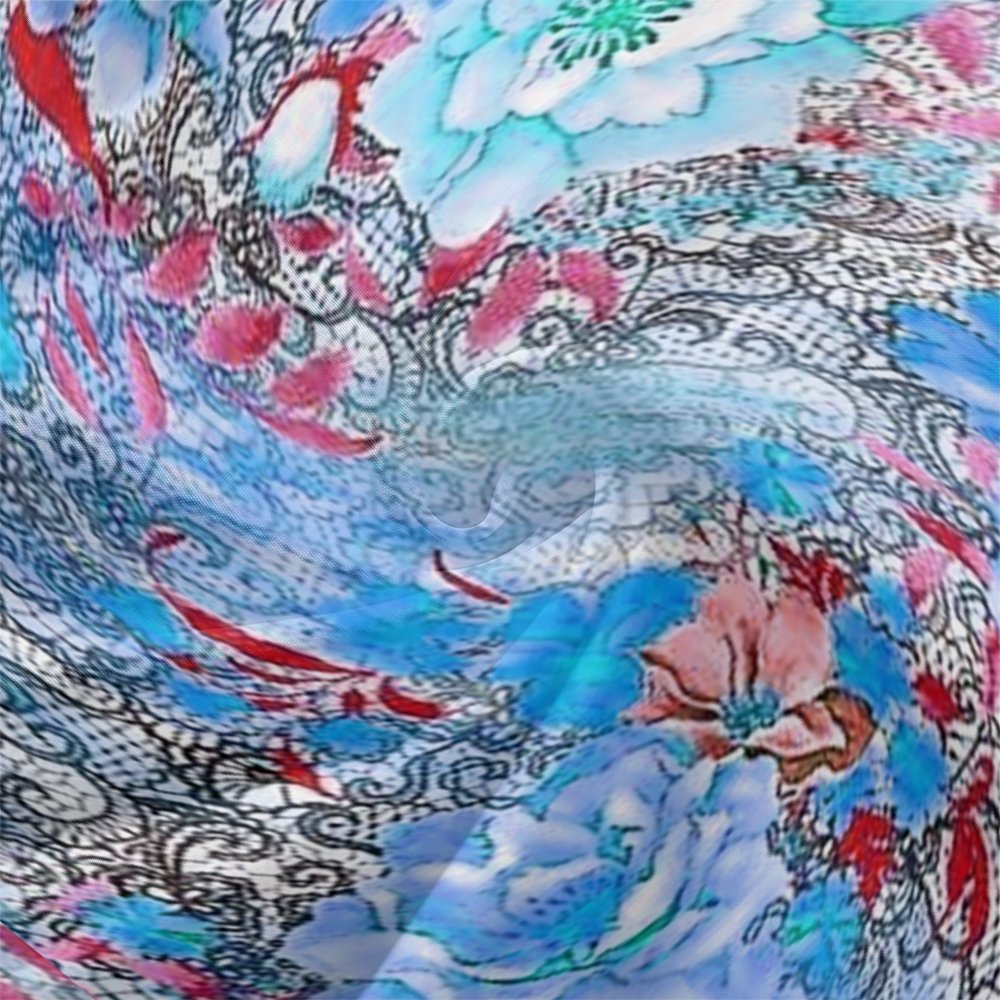 Women Floral Puff Sleeve Spring/Fall Dress V Neck Long Sleeve A-Line Dress