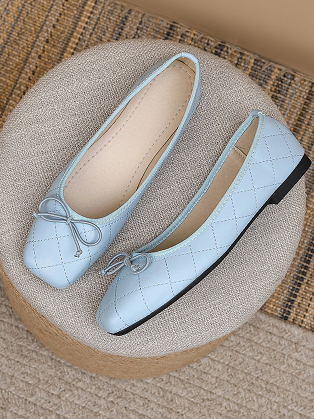 Casual Plain Slip On Flat Heel Ballet
