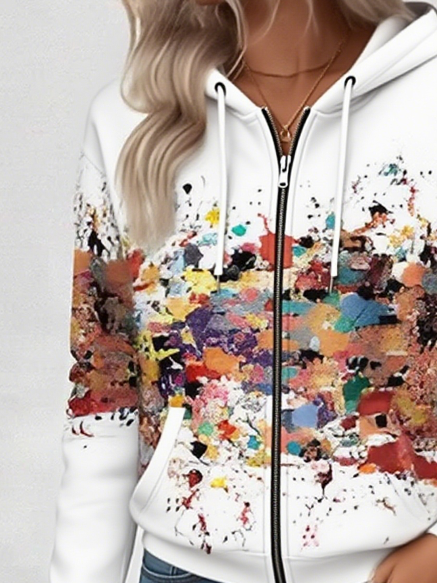 Vintage Hoodie Gradient Pattern Hoodie