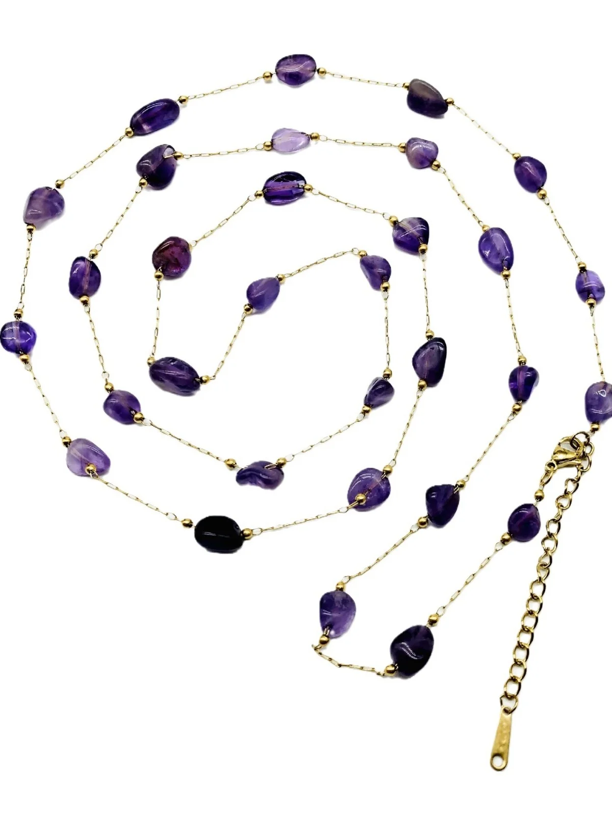 Amethyst Fashionable Temperament Daily Commuting Simple Versatile Bracelet Clavicle Chain Sweater Chain