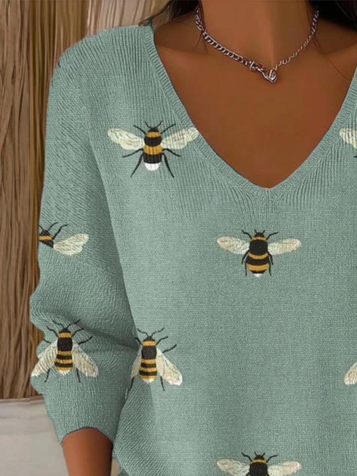 Women Cotton Animal Long Sleeve Comfy Casual Sweater