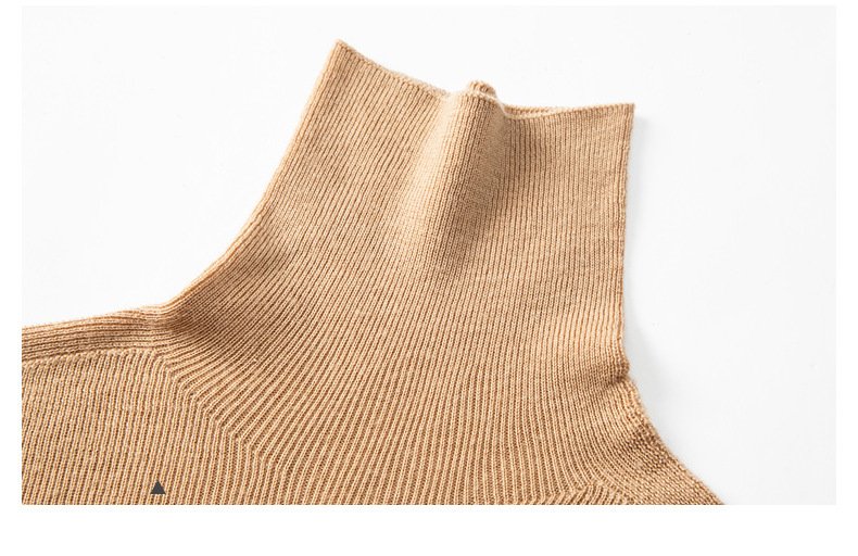 Light Luxury High-End Sweater Autumn And Winter Pile Collar Base Sweater Slim Fit Thick Base Sweater