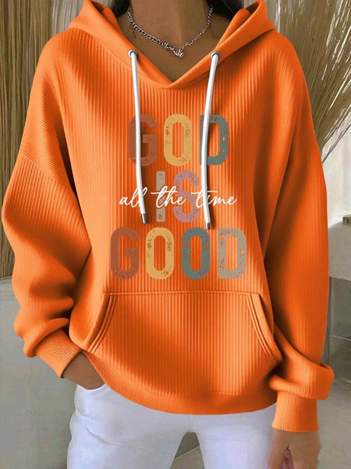 God Is Good Vintage Hooded Comfy Hoodie
