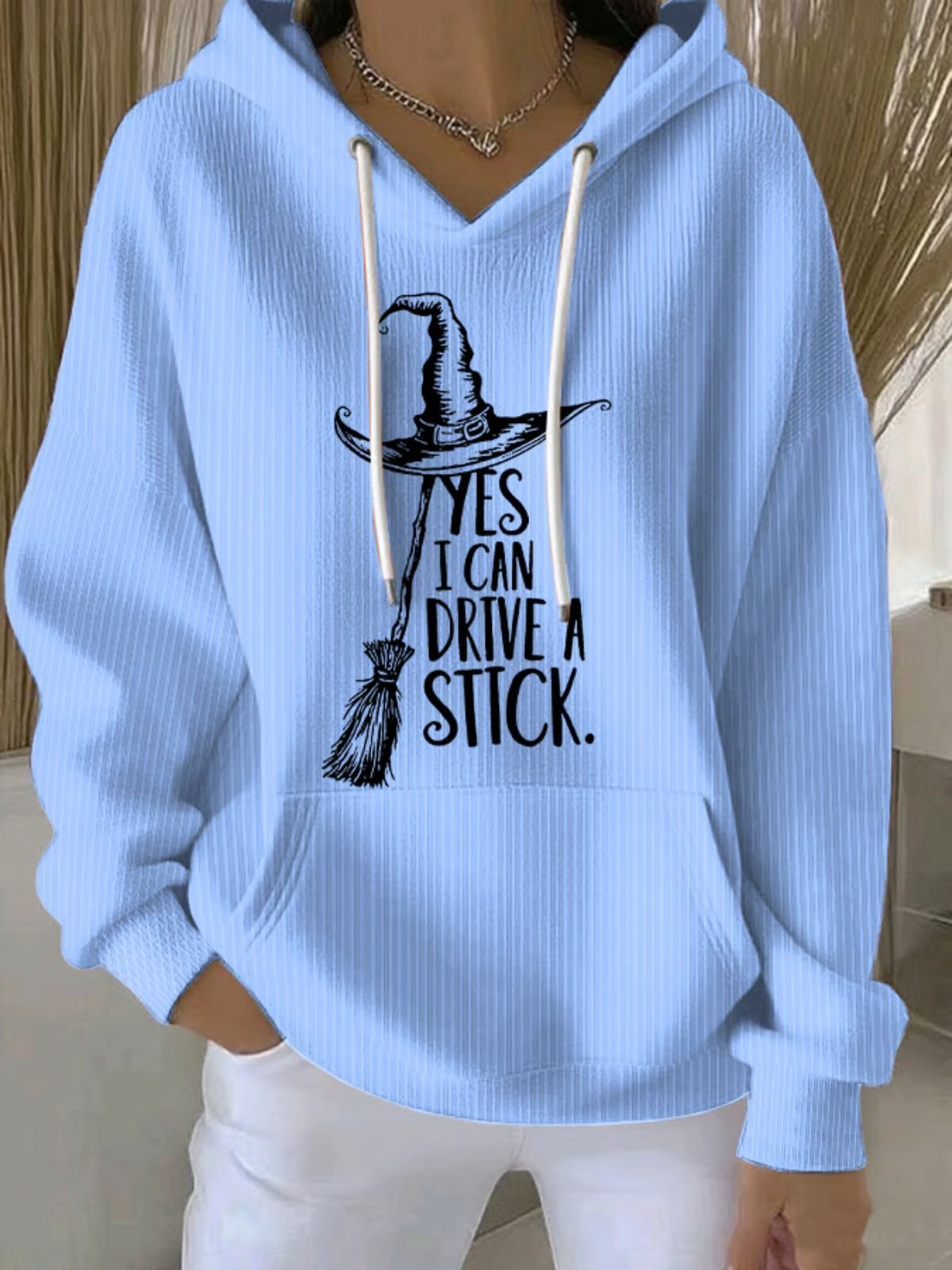 Vintage Hooded Halloween Hat Art Print Comfy Loose Hoodie