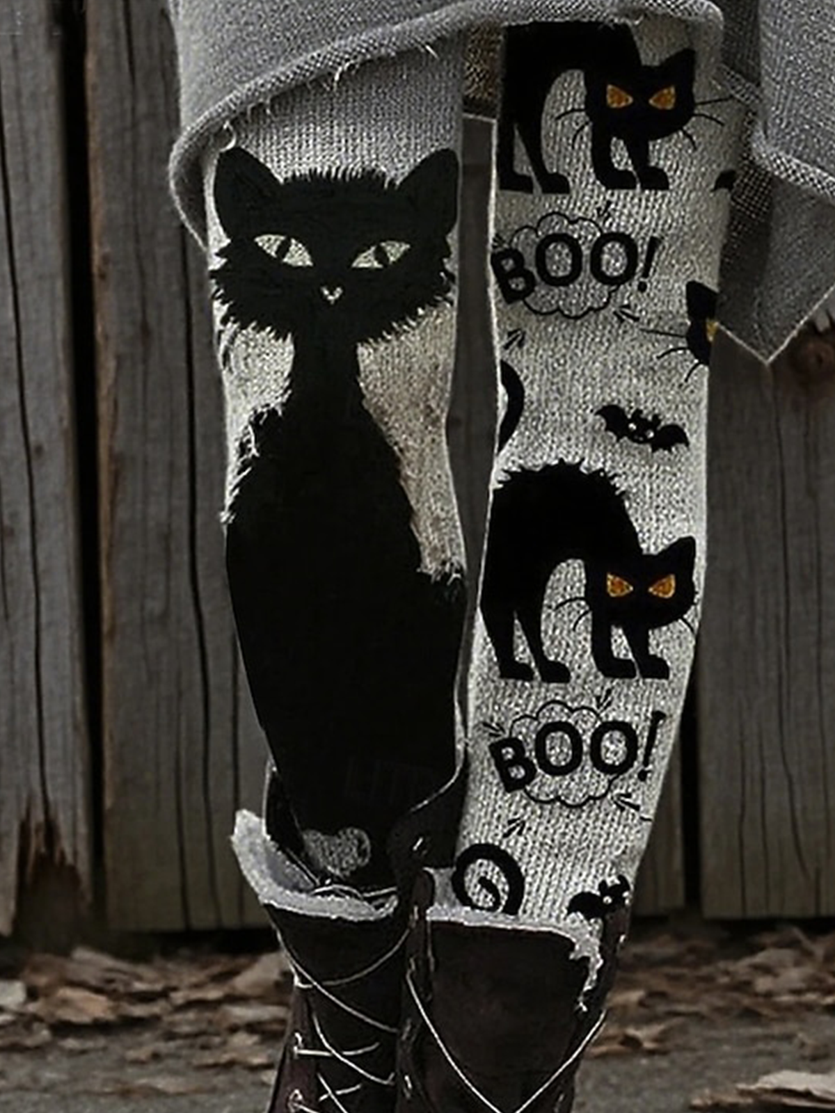 Women Cat Vintage All Season Long Leggings