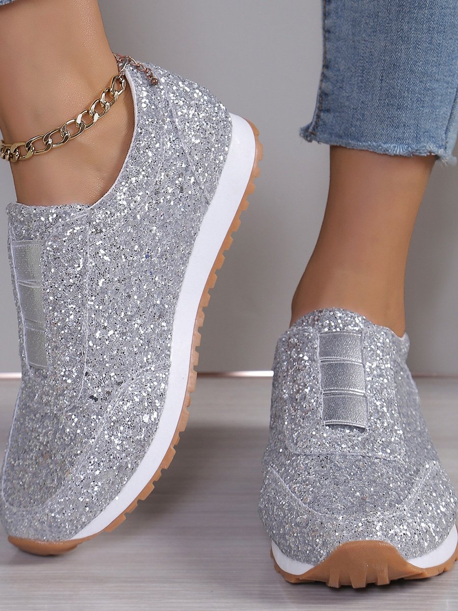 Casual Plain Breathable Slip On Flat Heel Shallow Shoes Split Joint