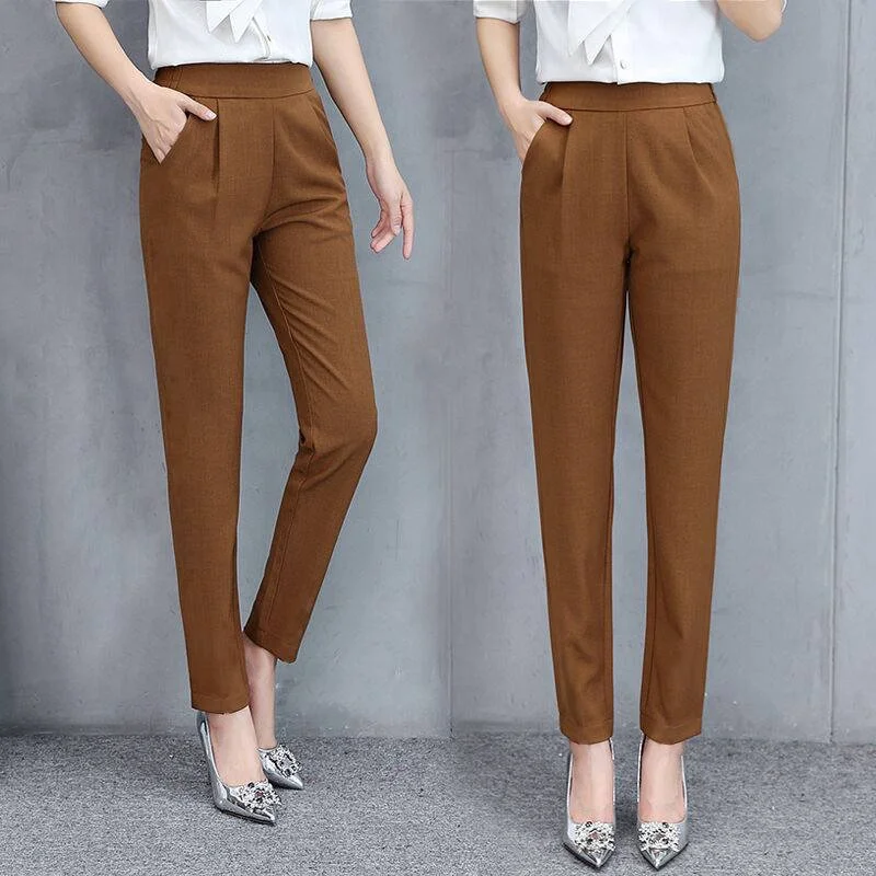 Women Plain Ankle Pants Pants Casual Spring/Fall Trousers