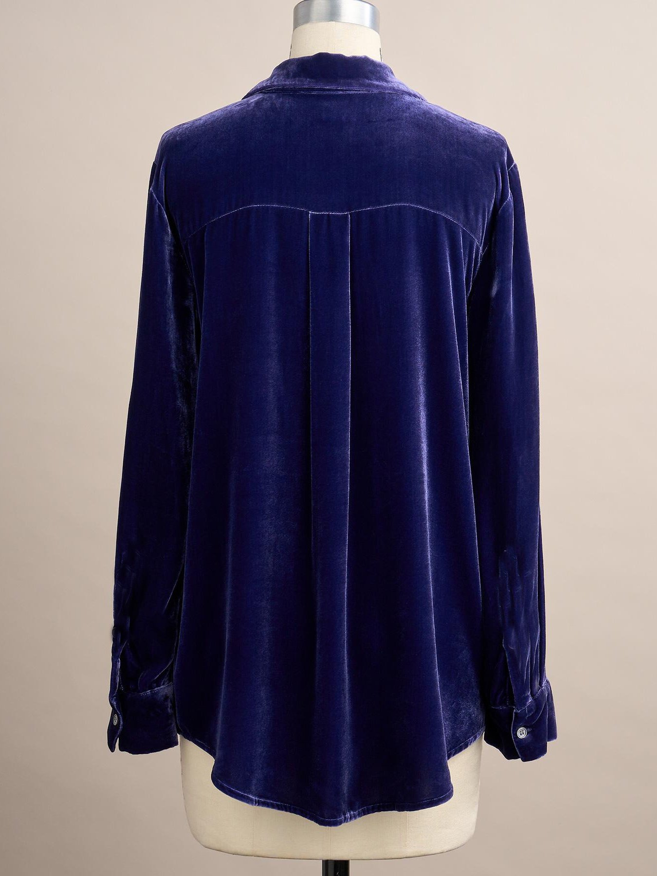 Shawl Collar Half Sleeve Plain Split Joint Regular Micro-Elasticity Loose Western Shirt Shirt For Women