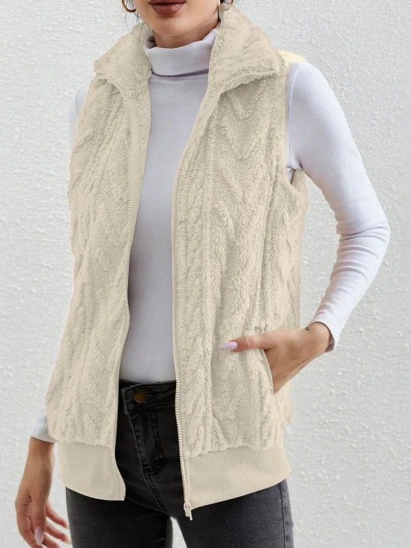 Polyester Cotton Stand Collar Elegant Vest