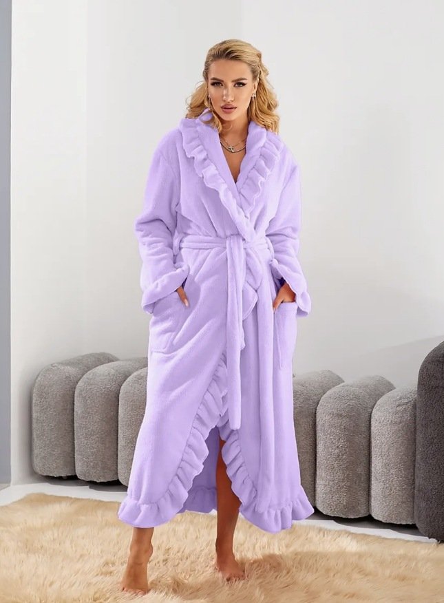 Casual Shawl Collar Nightdress