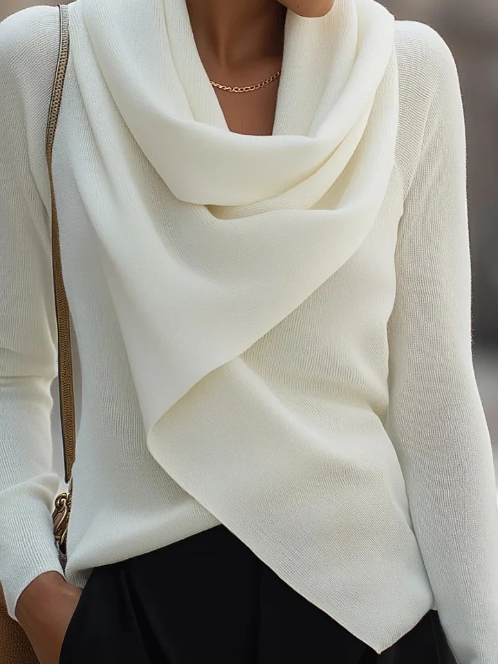 Plain Regular Fit Simple Knit Top
