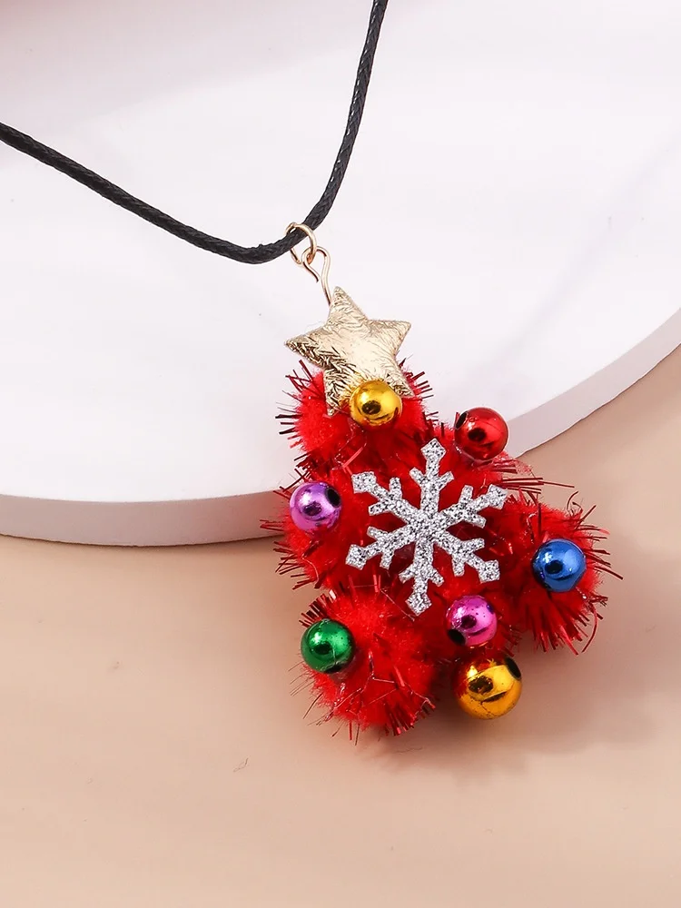 Christmas Colorful Diy Jewelry Christmas Tree Bell Elk Earrings Personality Felt Earrings