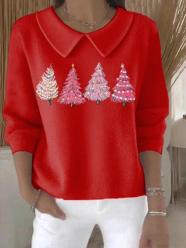Women Christmas Long Sleeve Comfy Casual Printing Sweater