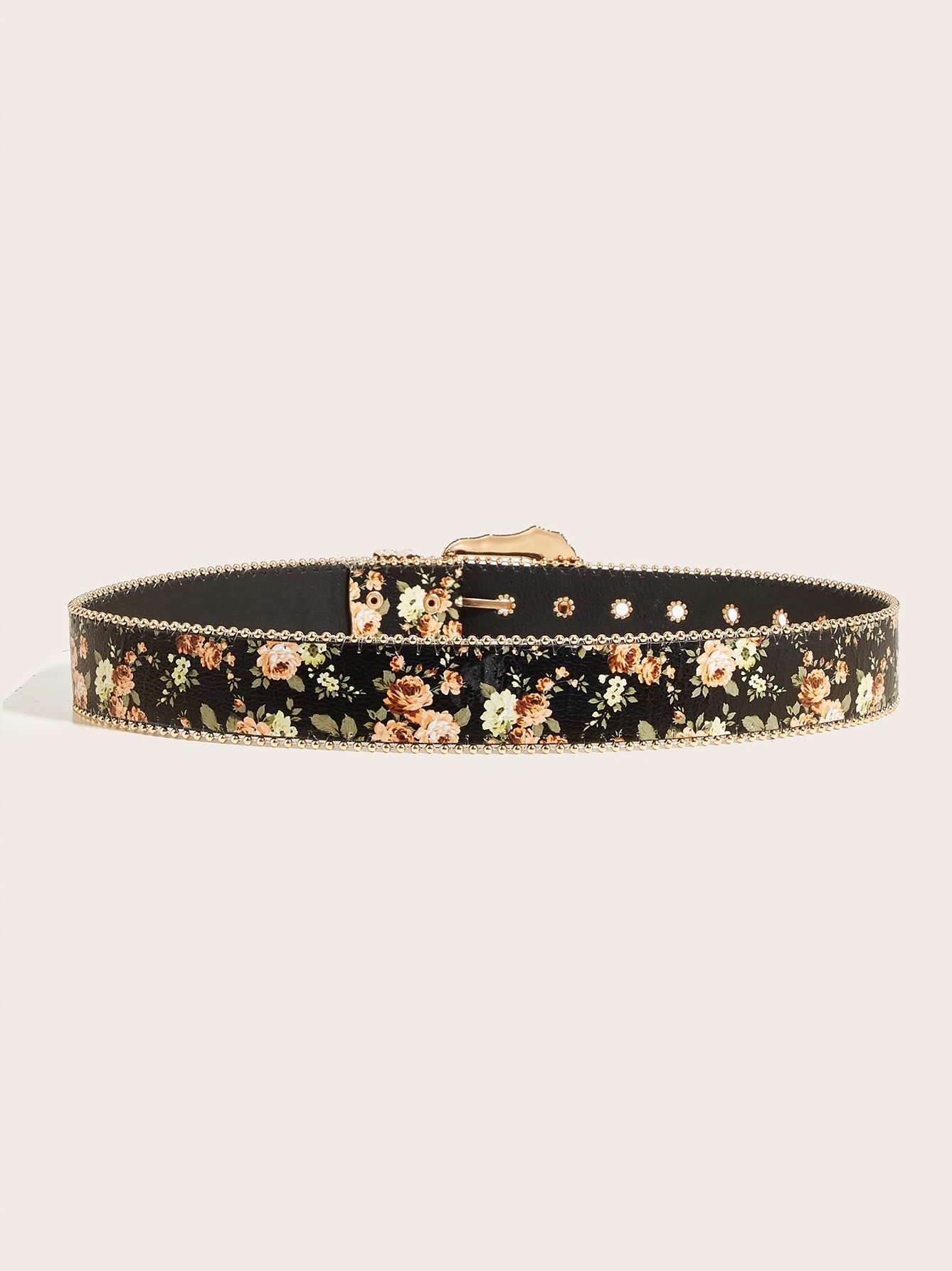 Bohemian Style Fashion High-end Personality Versatile Subculture Retro Floral Jeans Hot Girl Women's Belt