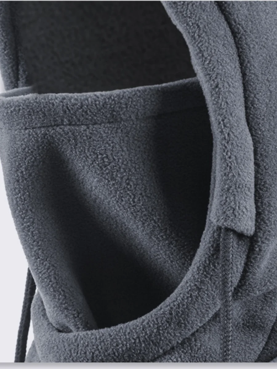 Winter Outdoor Cycling Hat Skiing Windproof Cold-proof Warm Plus Velvet Thick Neck Protection Polar Fleece Mask