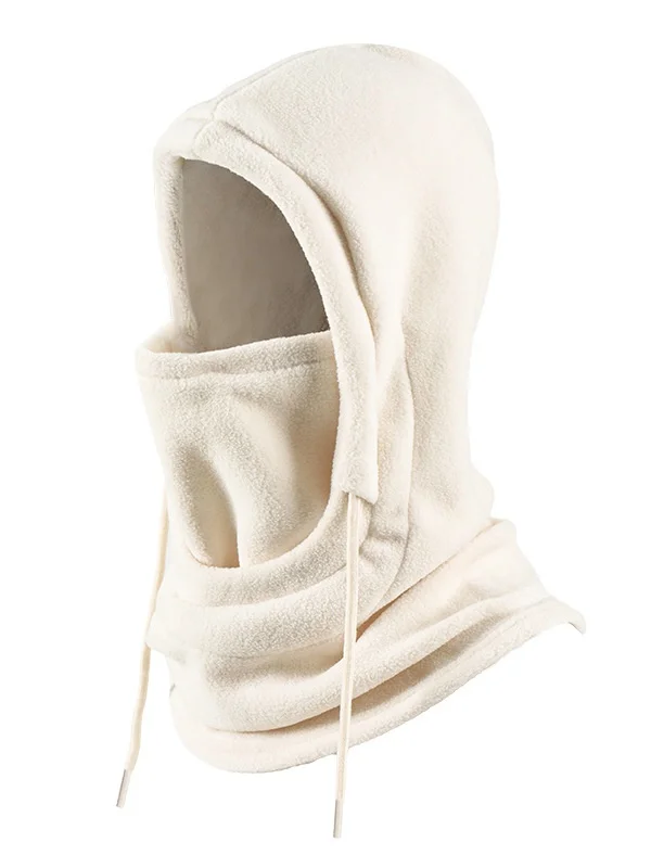Winter Outdoor Cycling Hat Skiing Windproof Cold-proof Warm Plus Velvet Thick Neck Protection Polar Fleece Mask