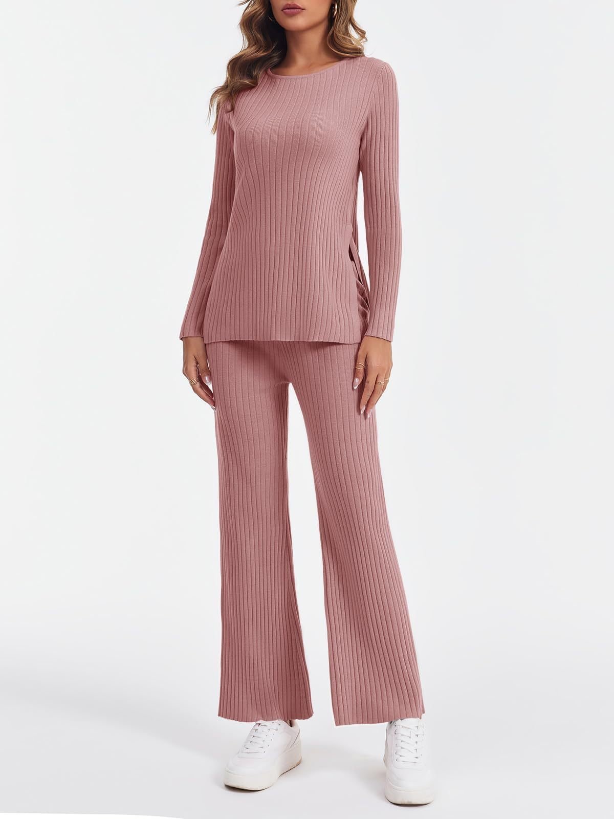 Crew Neck Cotton Casual Pajama Set