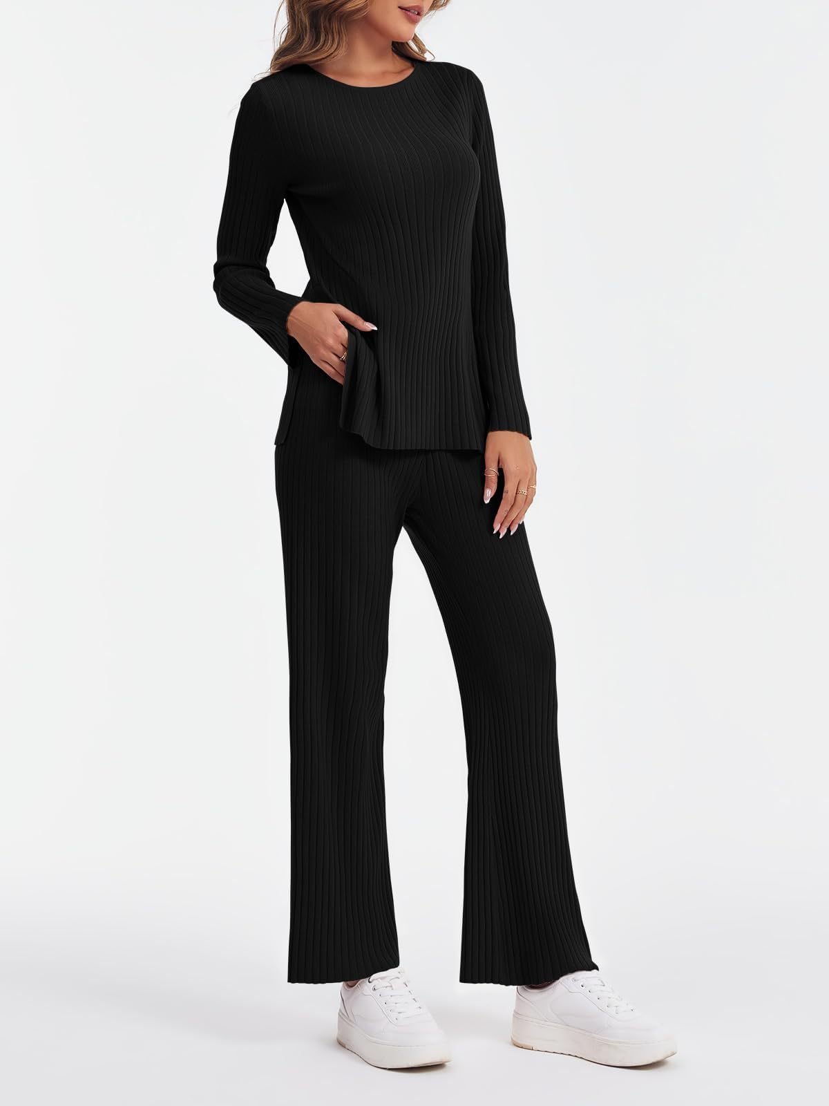 Crew Neck Cotton Casual Pajama Set