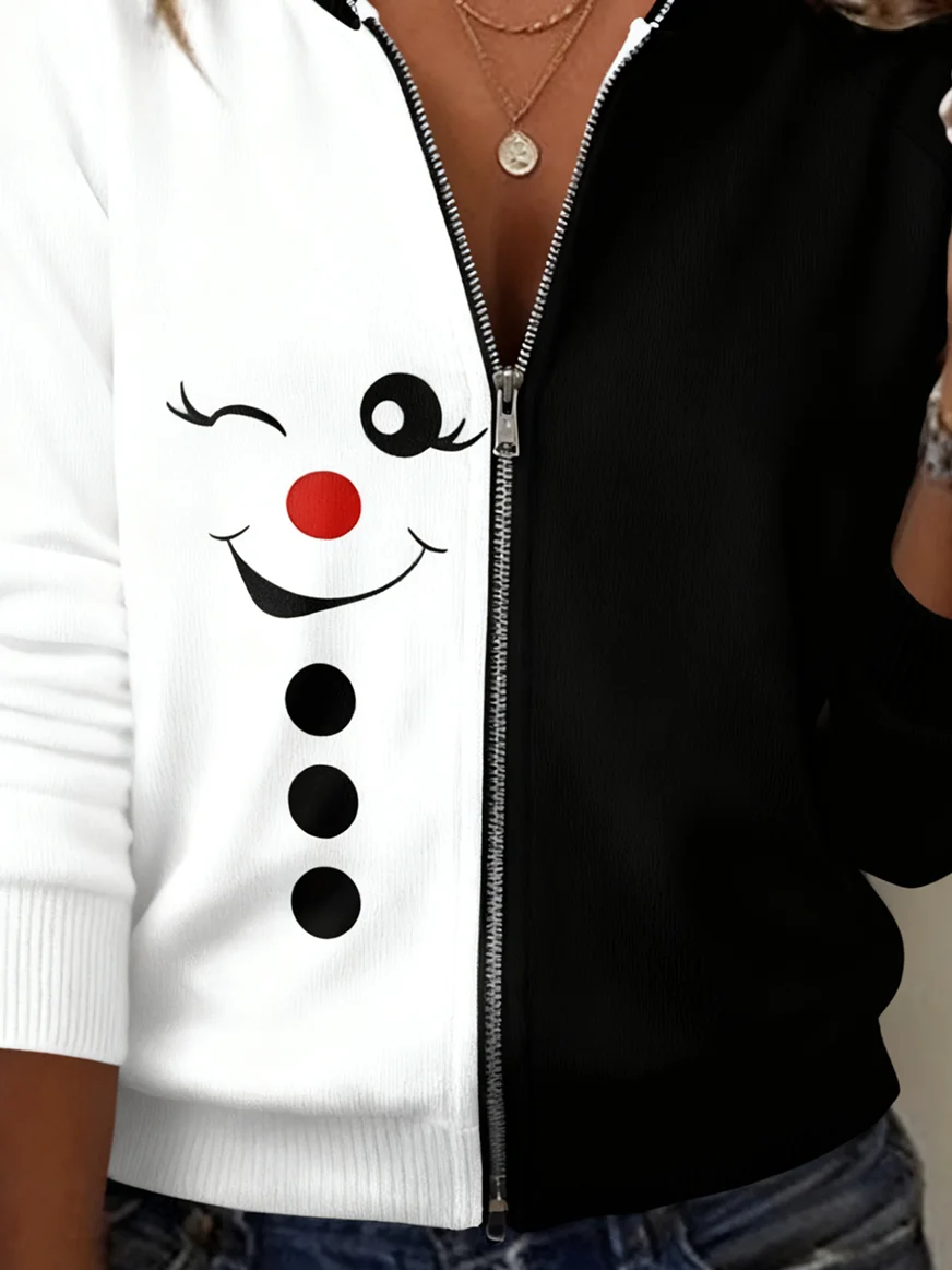 Women Wool/Knitting Christmas Long Sleeve Comfy Casual Cardigan