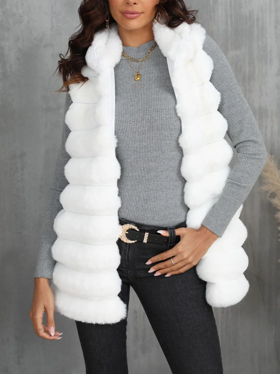 Plain Casual Loose Others Vest