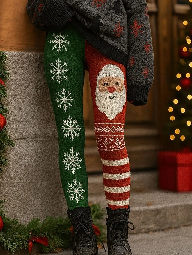 Women Striped Vintage Spring/Fall Ankle Pants Leggings