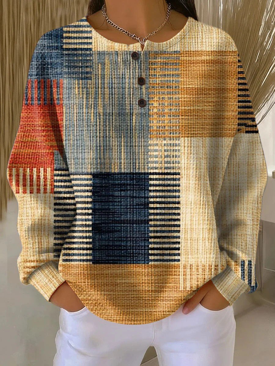 Casual Crew Neck Christmas Sweatshirt