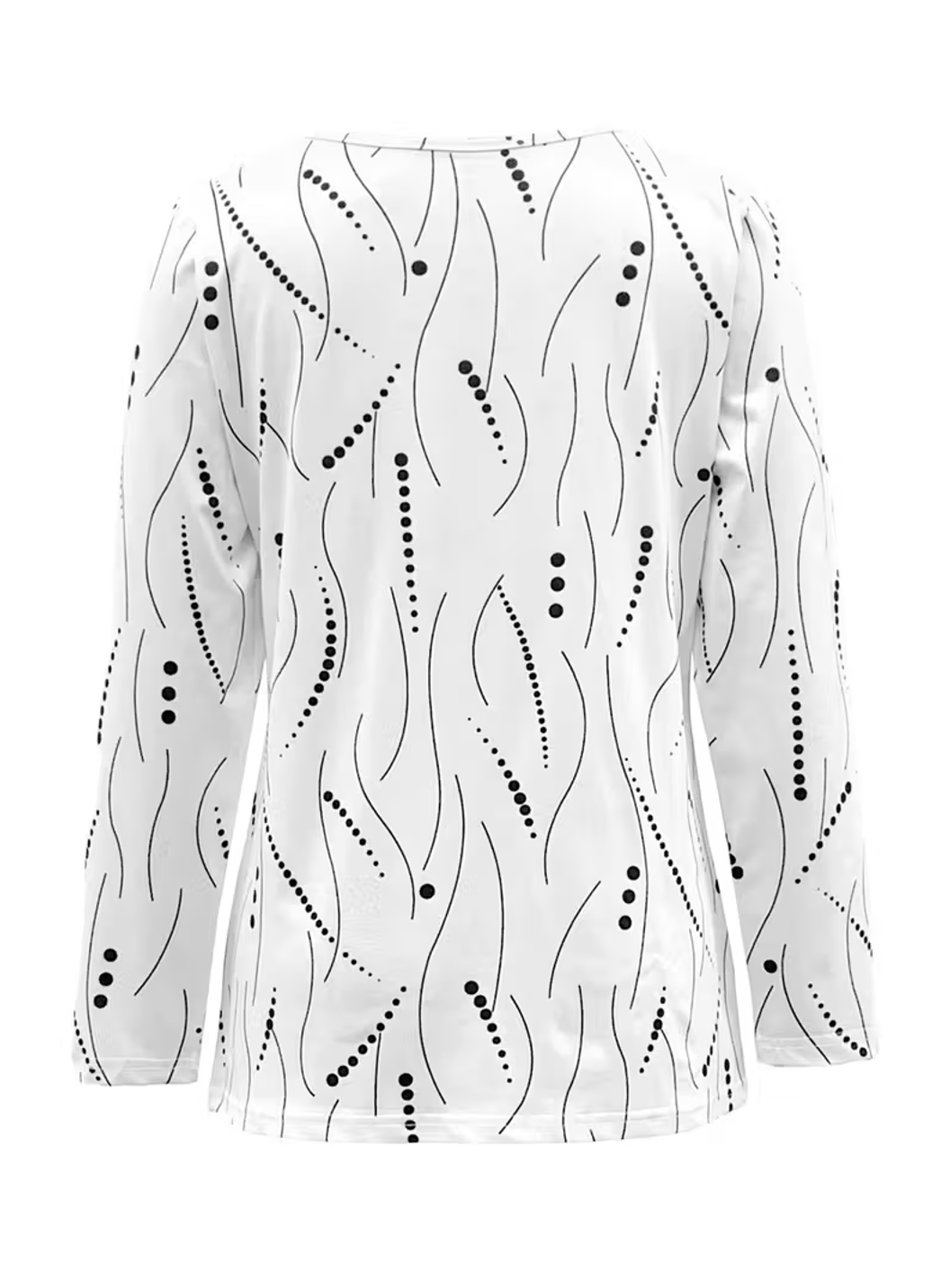 Vintage Striped V Neck Long Sleeve T-shirt