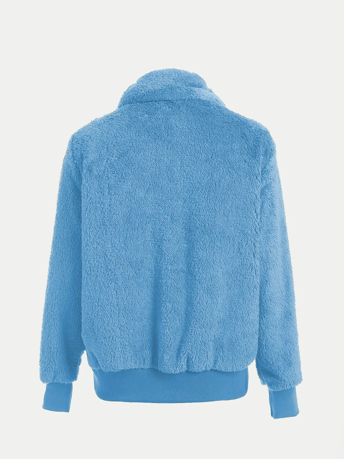 Women Spring/Fall Outerwear Casual Split Joint Plain Long Sleeve Shawl Collar Jacket