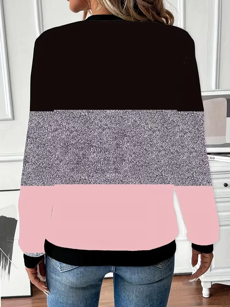 Casual Crew Neck Heart/Cordate Sweatshirt Printing