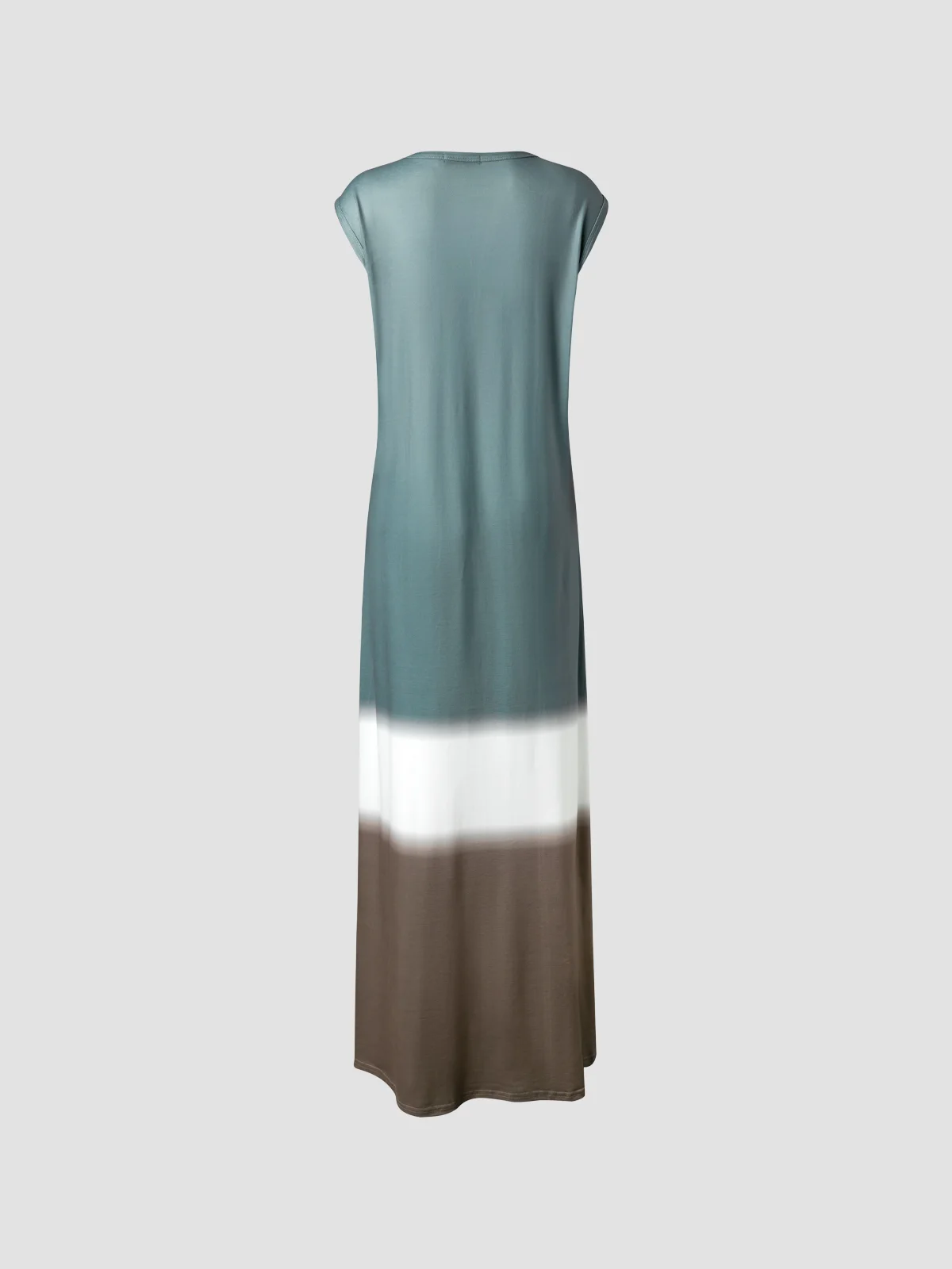Stripes Sleeveless Cotton-Blend Maxi Knitting Dress