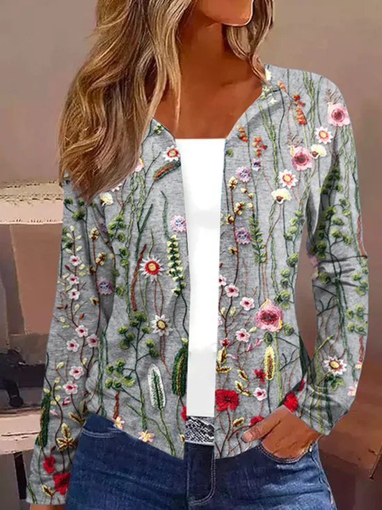 Women's Floral Regular Loose Kimono