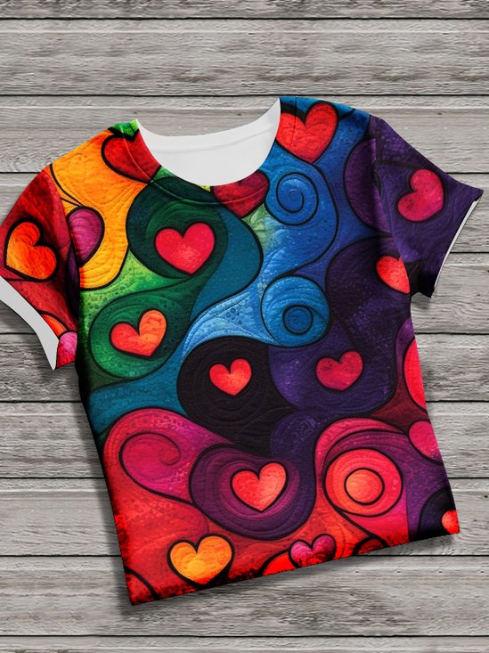 Vintage Animal Crew Neck Short Sleeve T-shirt