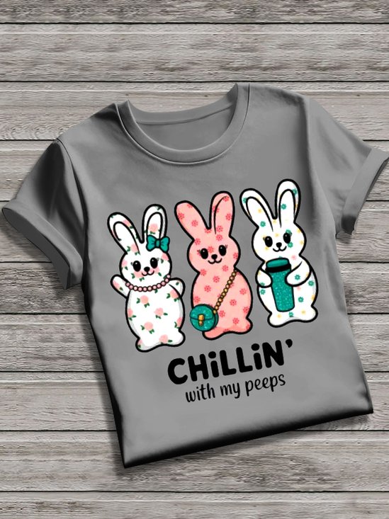 Vintage Animal Crew Neck Short Sleeve T-shirt