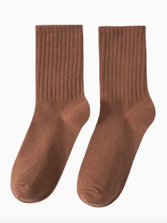 Antibacterial and deodorizing classic striped cotton socks