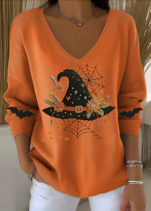 Women Cotton Halloween Long Sleeve Comfy Casual…