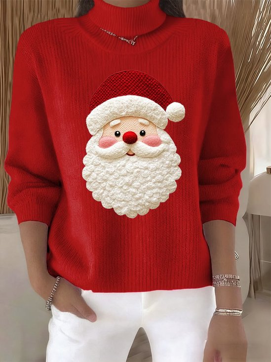 Women Santa Claus Long Sleeve Comfy Vintage…