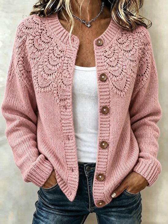 Women Floral Long Sleeve Comfy Casual Cardigan