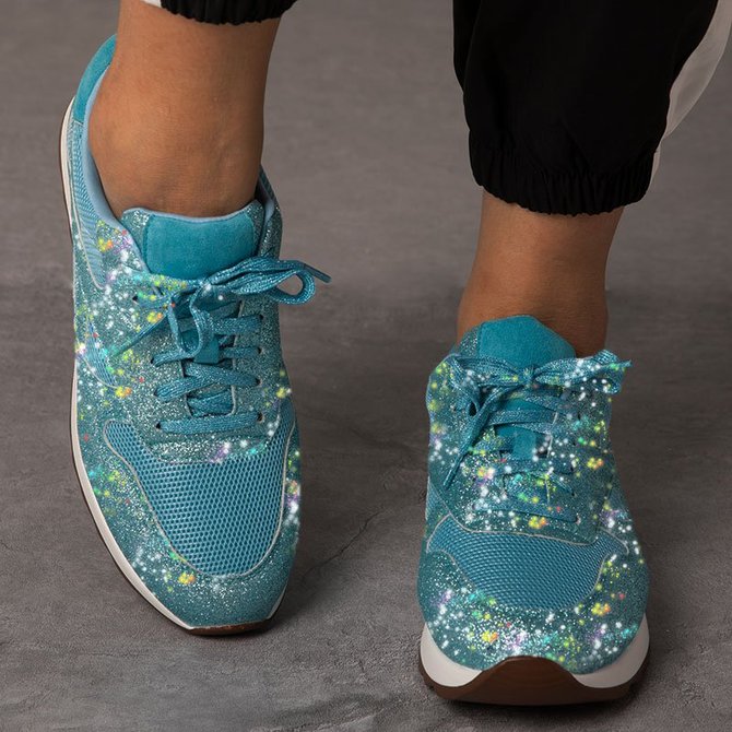 noracora rhinestone sneakers