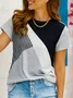 Jersey Casual Striped T-Shirt