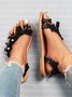 Women's Lace Romantic Flower Decorative Summer Wedding Sandals