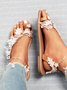 Women's Lace Romantic Flower Decorative Summer Wedding Sandals